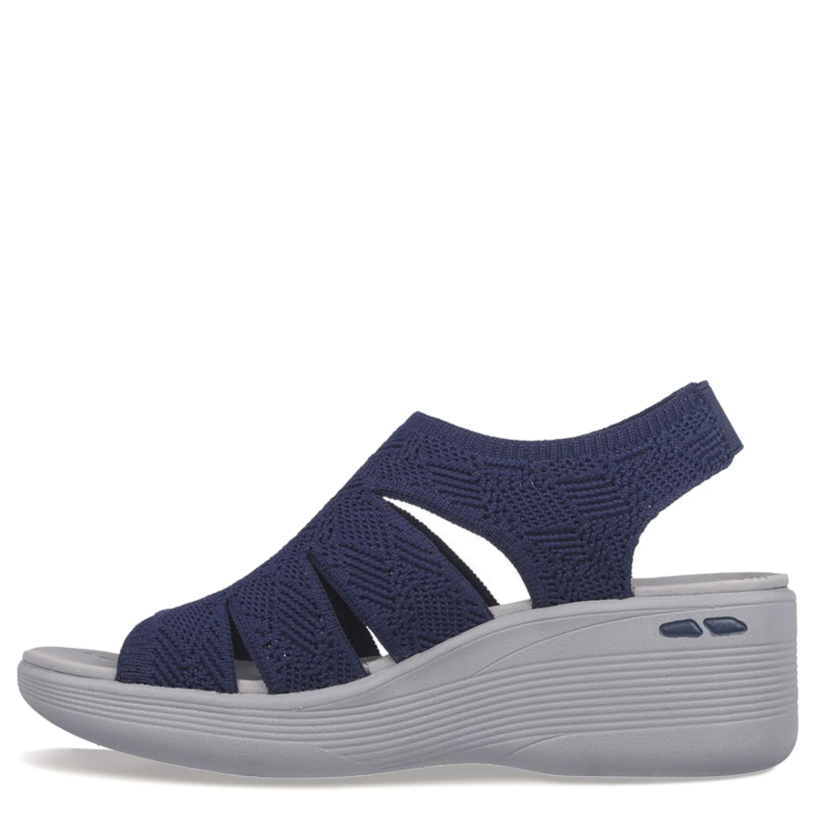 Skechers Wedges|Women's , Pier Lite - Crochet Sandal Navy