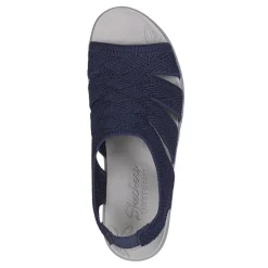 Skechers Wedges|Women's , Pier Lite - Crochet Sandal Navy