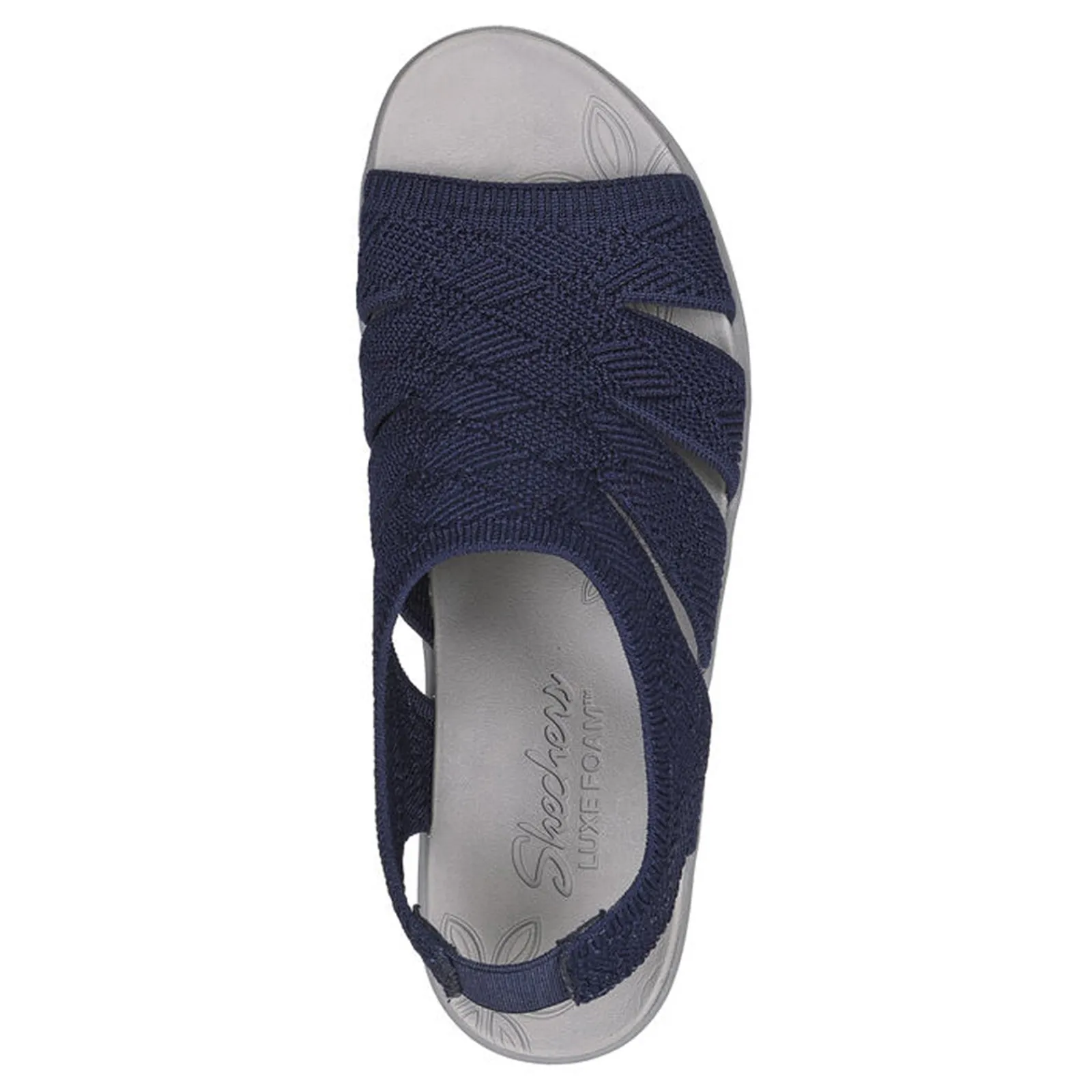 Skechers Wedges|Women's , Pier Lite - Crochet Sandal Navy