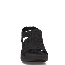 Skechers Wedges|Women's , Pier Lite - Crochet Sandal Black/Black
