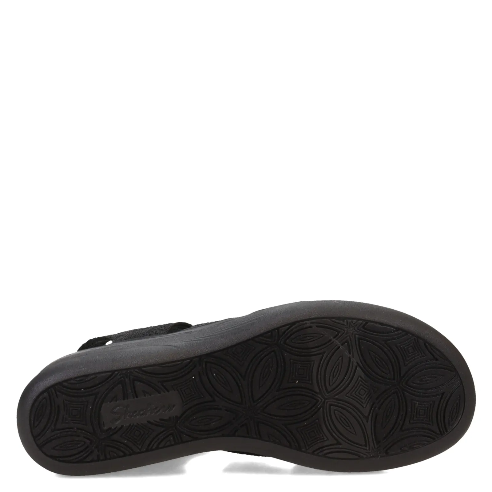 Skechers Wedges|Women's , Pier Lite - Crochet Sandal Black/Black