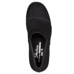 Skechers Slip-On Shoes|Women's , Pier-Lite - Wow Factor Slip-On Black/Black
