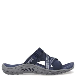 Skechers Sandals|Women's , Reggae - Slide Thru Sandal Navy