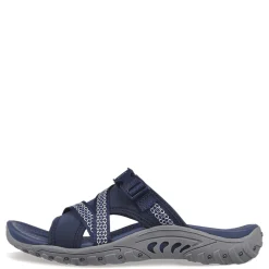 Skechers Sandals|Women's , Reggae - Slide Thru Sandal Navy