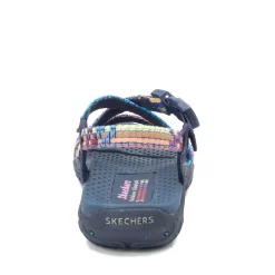 Skechers Sandals|Women's , Reggae - Sew Me Sandal Navy Multi