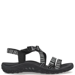 Skechers Sandals|Women's , Reggae - Trail On By Sandal Black/White