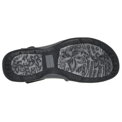 Skechers Sandals|Women's , Reggae Slim - Takes Two Sandal - Wide Width Black/Charcoal