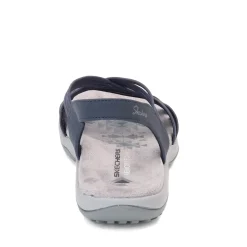 Skechers Sandals|Women's , Reggae Slim - Simply Stretch Sandal Navy Blue
