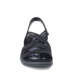 Skechers Sandals|Women's , Reggae Slim - Simply Stretch Sandal Black