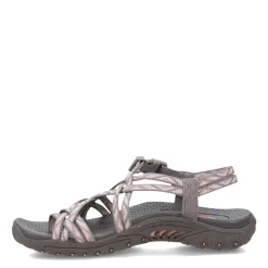 Skechers Sandals|Women's , Reggae Strappy Sling Sandal Gray
