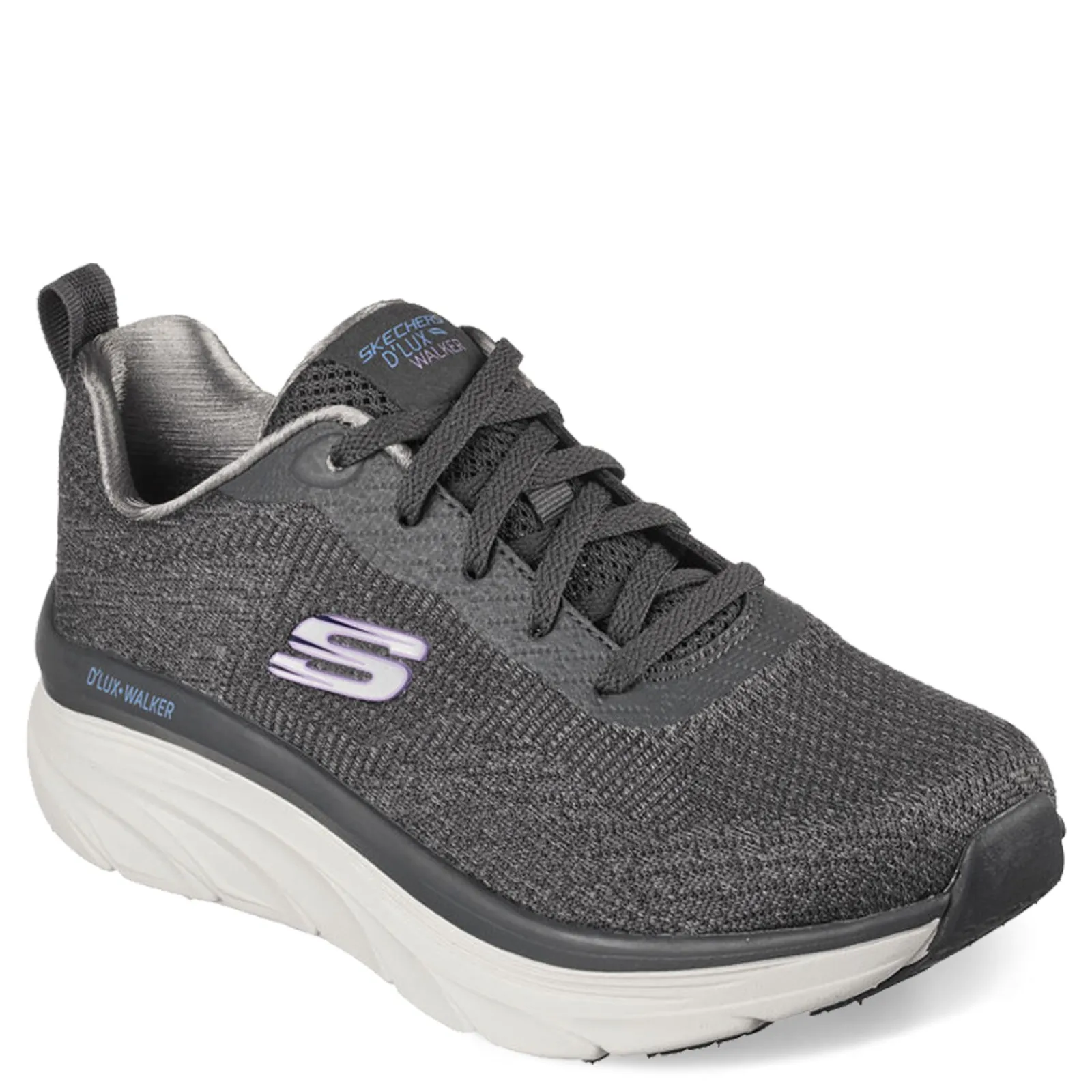 Skechers Sneakers & Athletic|Women's , Relaxed Fit: D'Lux Walker - Daily Beauty Sneaker Charcoal