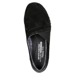 Skechers Sneakers & Athletic|Women's , Relaxed Fit: Breathe-Easy - Kindred Slip-On Black/Black