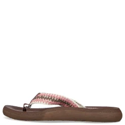 Skechers Sandals|Women's , Relaxed Fit: Asana - Bloom Crush Sandal Brown Multi