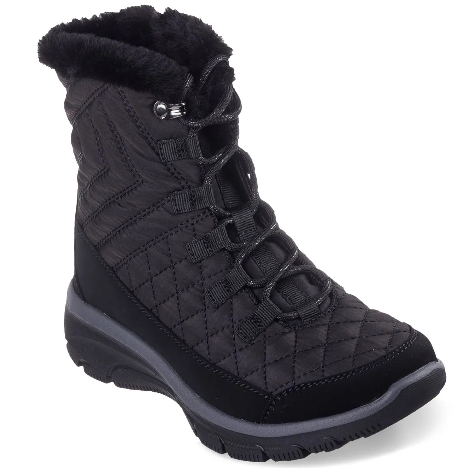 Skechers Boots|Women's , Relaxed Fit: Easy Going - Game Hour Boot Black/Black