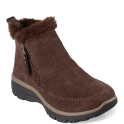 Skechers Boots|Women's , Relaxed Fit: Easy Going - Cool Zip Boot Chocolate