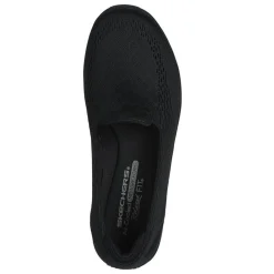 Skechers Slip-On Shoes|Women's , Relaxed Fit: Reggae Fest - Willows Vibe Slip-On - Wide Width Black/Black
