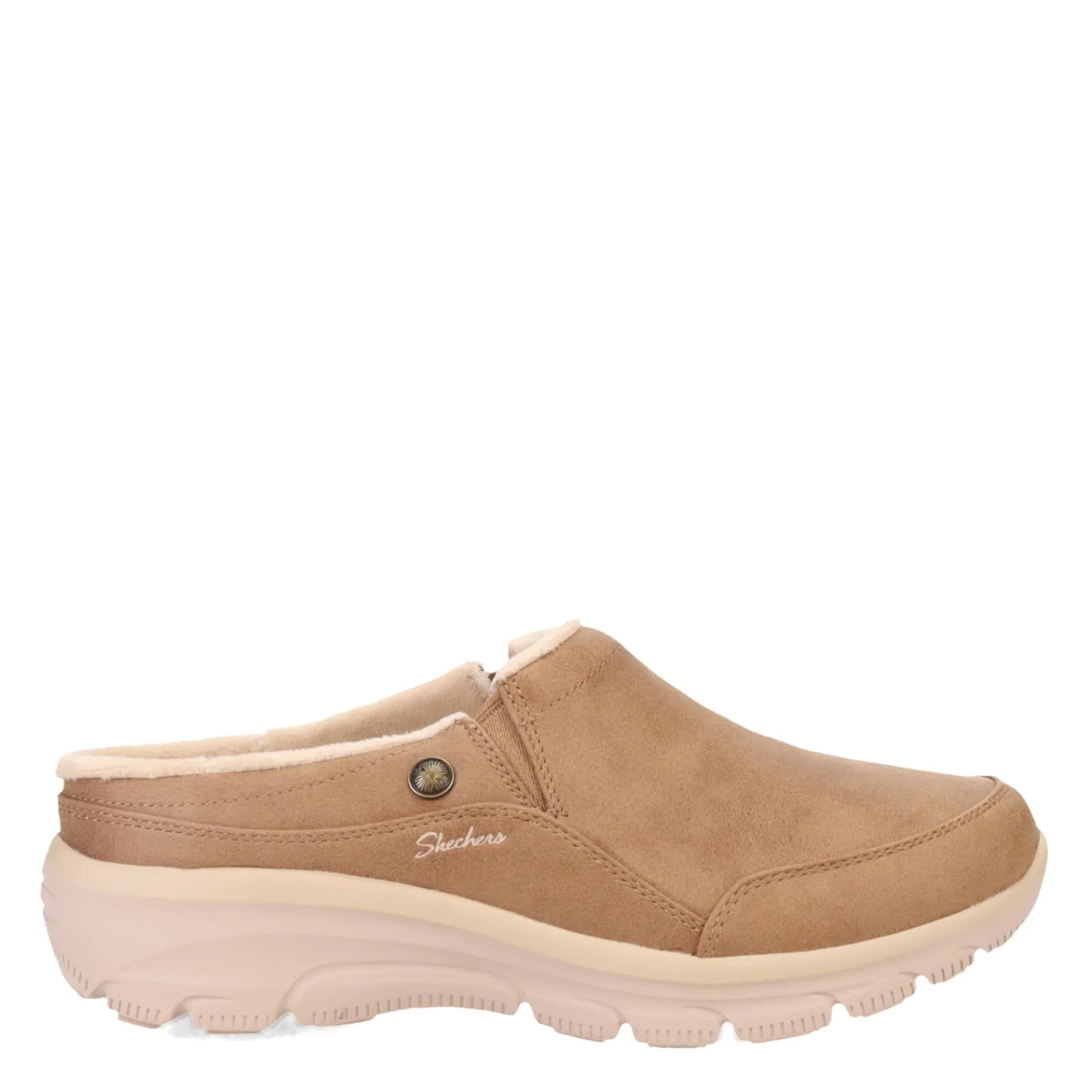Skechers Slip-On Shoes|Women's , Relaxed Fit: Easy Going - Latte 2 Clog Tan