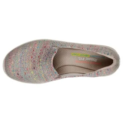 Skechers Slip-On Shoes|Women's , Relaxed Fit: Reggae Fest - Wicker Slip-On - Wide Width Taupe