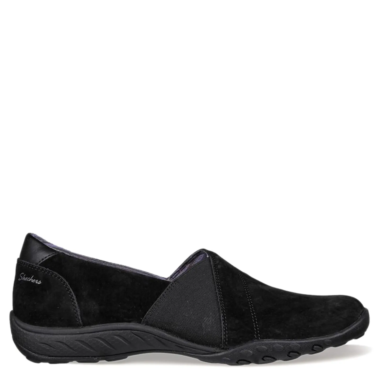 Skechers Loafers|Women's , Relaxed Fit: Breathe-Easy - Kindred Slip-On Black/Black