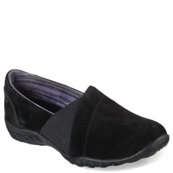 Skechers Loafers|Women's , Relaxed Fit: Breathe-Easy - Kindred Slip-On Black/Black