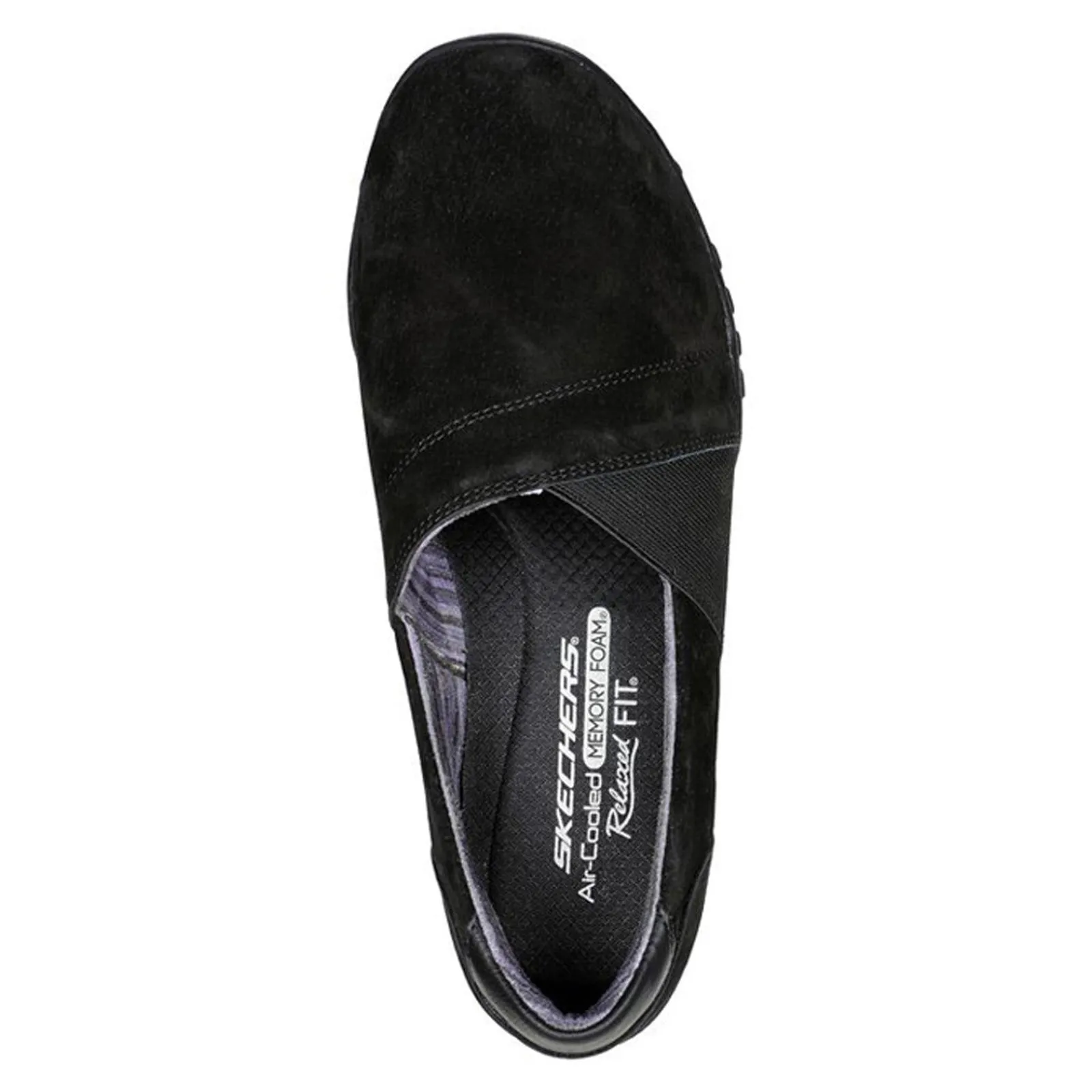Skechers Loafers|Women's , Relaxed Fit: Breathe-Easy - Kindred Slip-On Black/Black
