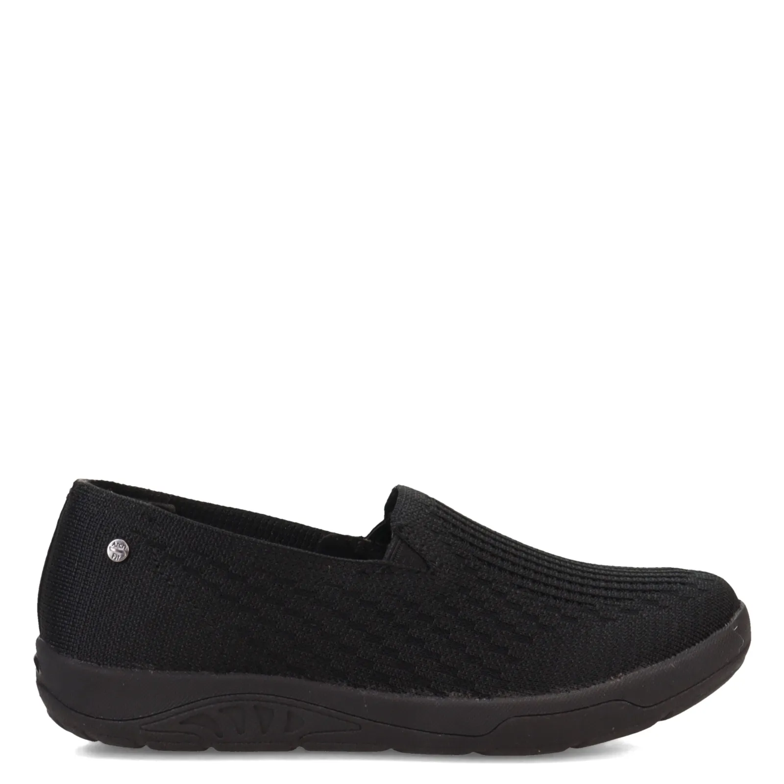 Skechers Loafers|Women's , Relaxed Fit: Arch Fit Reggae Cup - For Fun Slip-On Solid Black