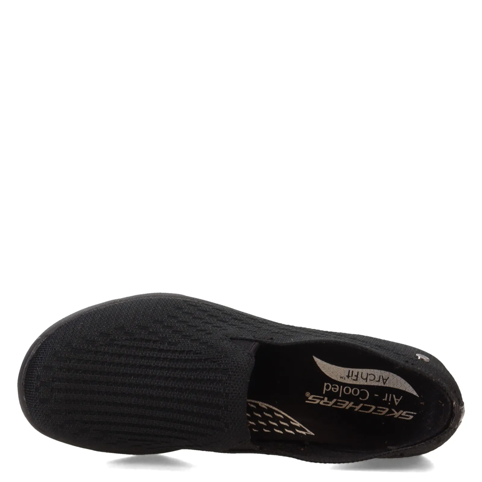 Skechers Loafers|Women's , Relaxed Fit: Arch Fit Reggae Cup - For Fun Slip-On Solid Black