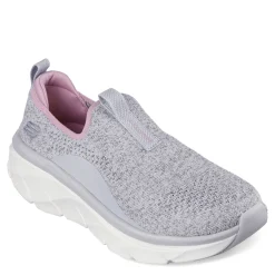 Skechers Sneakers & Athletic|Women's , Relaxed Fit: D'Lux Walker 2.0 - Bold State Sneaker Grey Pink