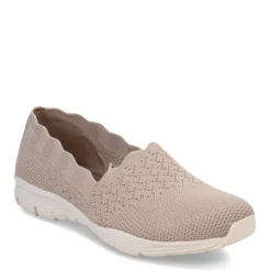 Skechers Slip-On Shoes|Women's , Seager Stat Slip-On Taupe