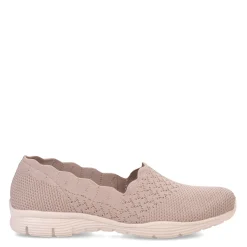 Skechers Slip-On Shoes|Women's , Seager Stat Slip-On Taupe