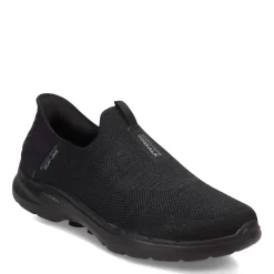 Skechers Sneakers & Athletic|Women's , Slip-ins: GO WALK 6 - Fabulous View Sneaker - Wide Width Black