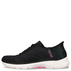 Skechers Sneakers & Athletic|Women's , Slip-ins: GO WALK 6 - Vivid Idea Walking Shoe Black Pink