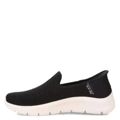 Skechers Sneakers & Athletic|Women's , Slip-ins: GO WALK FLEX - Relish Sneaker - Wide Width Black White