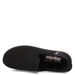 Skechers Sneakers & Athletic|Women's , Slip-ins: GO WALK FLEX - Relish Sneaker - Wide Width Black White