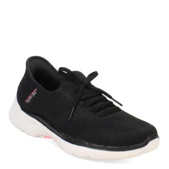 Skechers Sneakers & Athletic|Women's , Slip-ins: GO WALK 6 - Lovely Day Sneaker Black Hot Pink