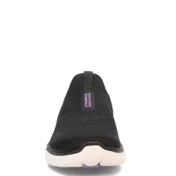 Skechers Sneakers & Athletic|Women's , Slip-ins: GO WALK 6 - Fabulous View Sneaker Black/Lavender