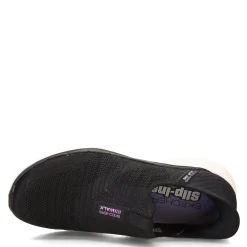 Skechers Sneakers & Athletic|Women's , Slip-ins: GO WALK 6 - Fabulous View Sneaker Black/Lavender