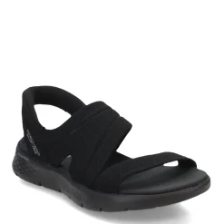 Skechers Sandals|Women's , Slip-ins: GO WALK Flex Sandal - Enticing Sandal Black/Black