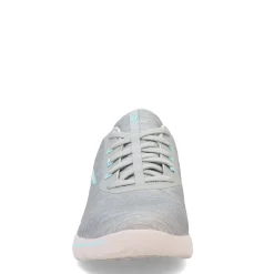 Skechers Sneakers & Athletic|Women's , Slip-ins GO GOLF WALK 5 Slip-Ins Sneaker Grey/Aqua