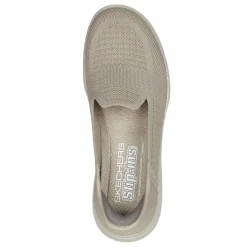Skechers Slip-On Shoes|Women's , Slip-ins: On-the-GO Flex - Serene Slip-On Taupe