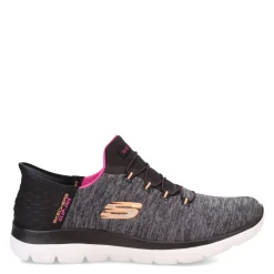 Skechers Slip-On Shoes|Women's , Slip-ins Summits Dazzling Haze Sneaker - Wide Width Black Multi