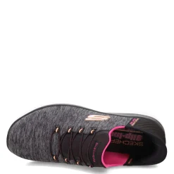 Skechers Sneakers & Athletic|Women's , Slip-ins Summits Dazzling Haze Sneaker - Wide Width Black Multi