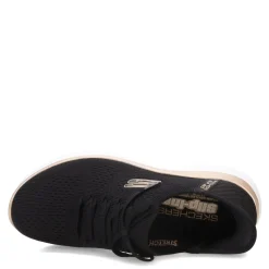 Skechers Sneakers & Athletic|Women's , Slip-ins Summits - Girls Night Sneaker - Wide Width Black