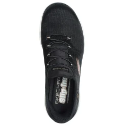 Skechers Sneakers & Athletic|Women's , Slip-ins: Summits - Classy Night Sneaker Black Rose Gold