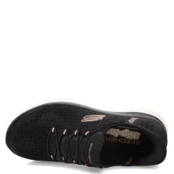 Skechers Sneakers & Athletic|Women's , Slip-ins: Summits - Classy Night Sneaker Black Rose Gold
