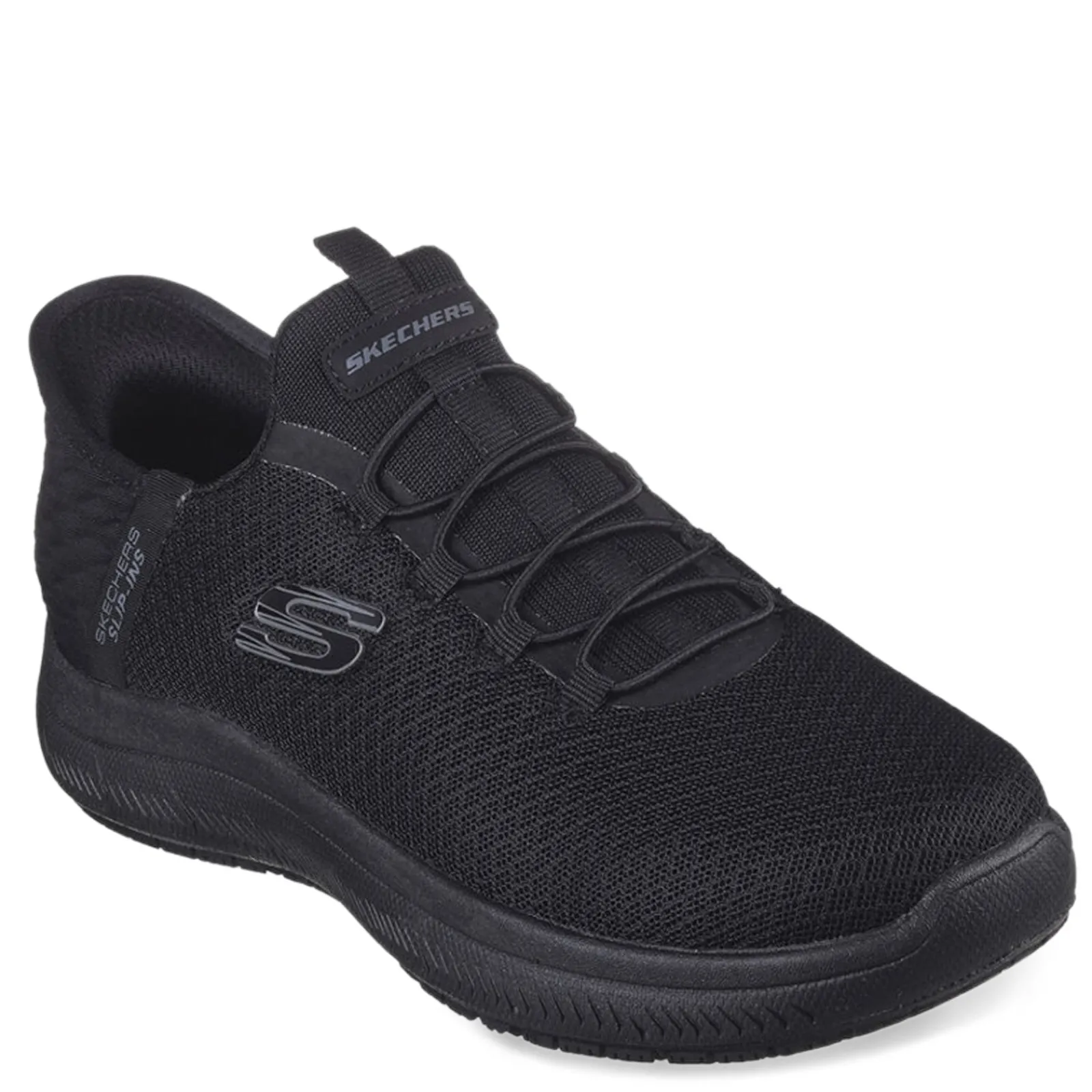 Skechers Work Work & Safety|Women's Skechers, Slip-ins Work: Summits SR - Enslee Sneaker - Wide Width Black/Black