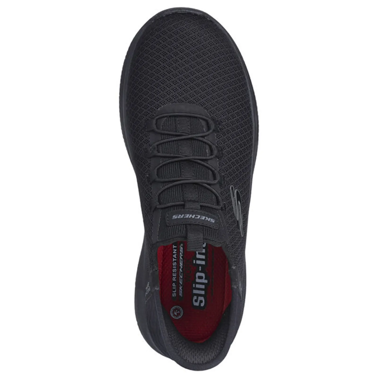 Skechers Work Work & Safety|Women's Skechers, Slip-ins Work: Summits SR - Enslee Sneaker - Wide Width Black/Black