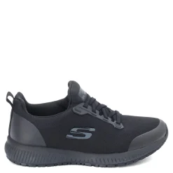 Skechers Work Sneakers & Athletic|Women's Skechers, Squad SR Work Shoe - Wide Width Black