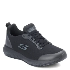 Skechers Work Sneakers & Athletic|Women's Skechers, Squad SR Work Shoe Black