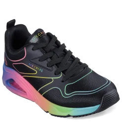 Skechers Sneakers & Athletic|Women's Street, Tres-Air Uno - Rainbow Roads Sneaker Black Multi